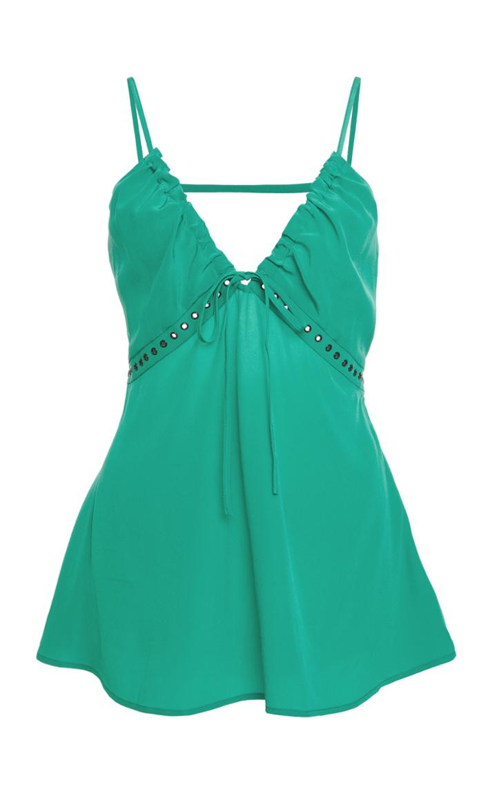 Tomas Maier Silk Crepe Top