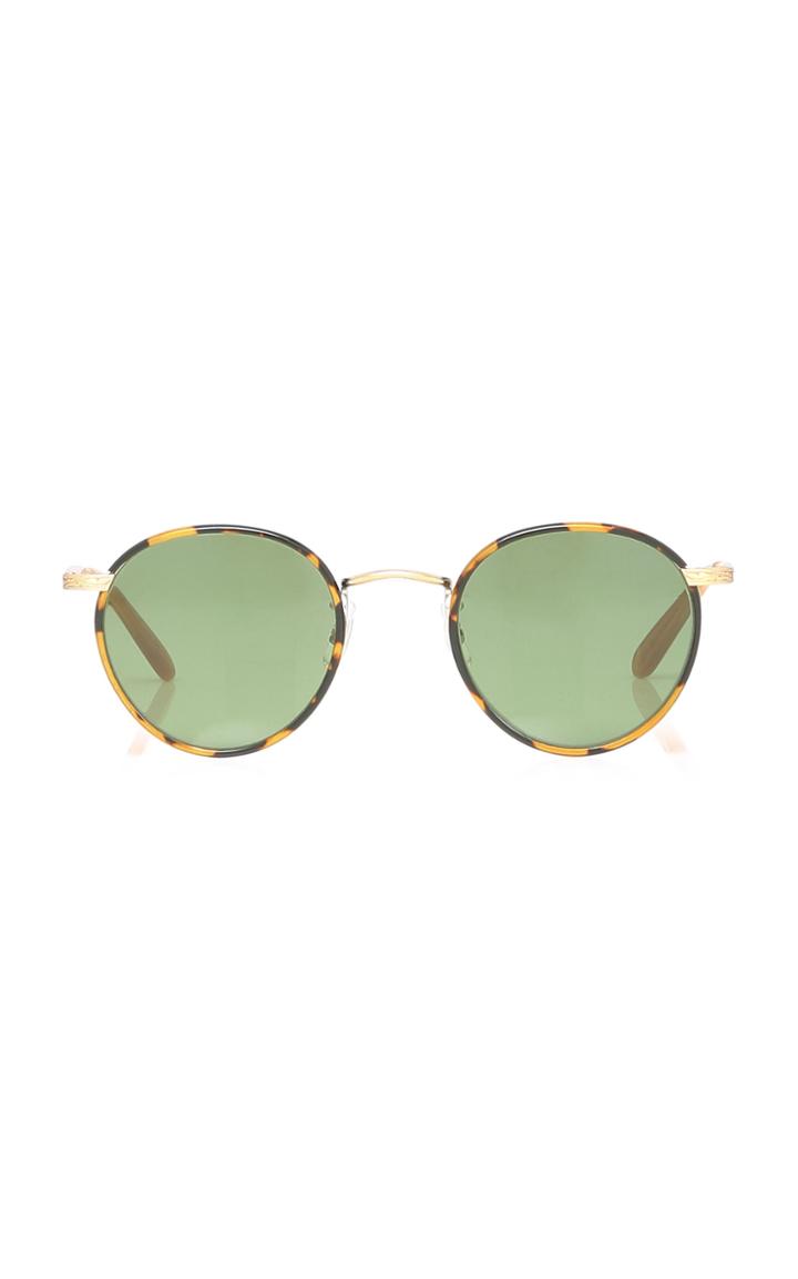 Garrett Leight Round-frame Tortoiseshell Metal And Acetate Sunglasses
