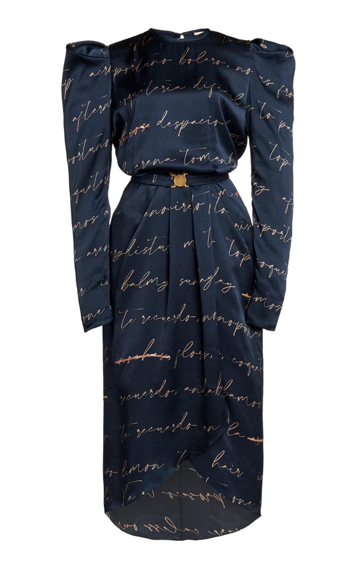 Moda Operandi Johanna Ortiz Writing Stories Printed Silk Dress