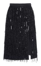 N 21 N&deg;21 Crystal Embroidered Silk Skirt