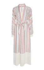 Philosophy Di Lorenzo Serafini Printed Twill Wrap Maxi Dress
