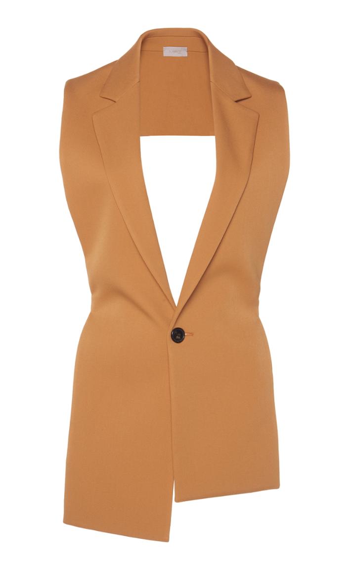 Mrz Cashmere Collared Open Back Gilet