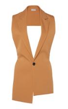 Mrz Cashmere Collared Open Back Gilet