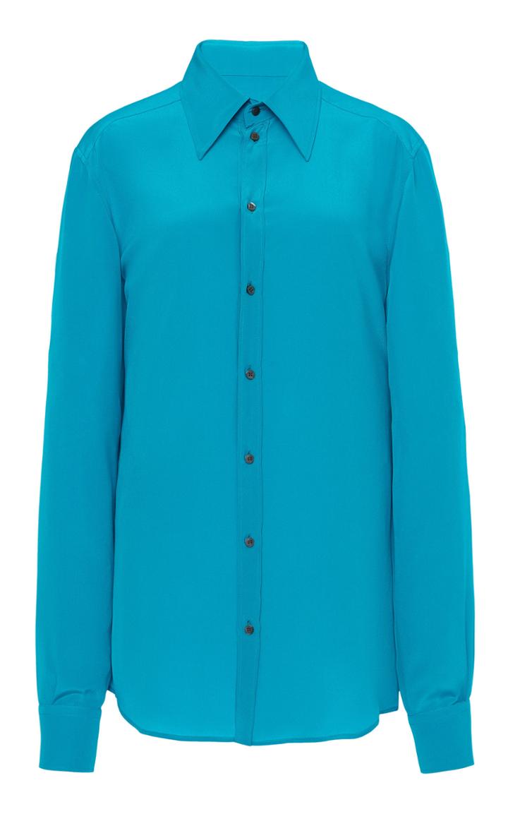 Moda Operandi Dolce & Gabbana Crepe De Chine Button-up Top Size: 38