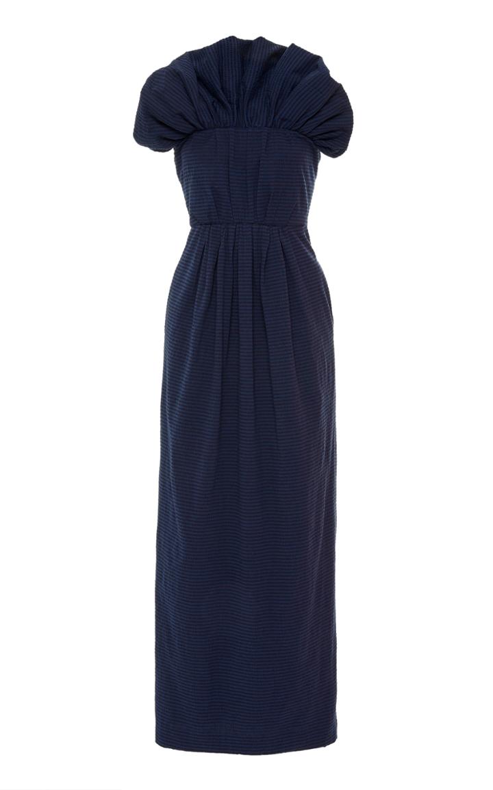 Moda Operandi Mara Hoffman Clareta Ruffled Cotton-blend Strapless Gown Size: 00
