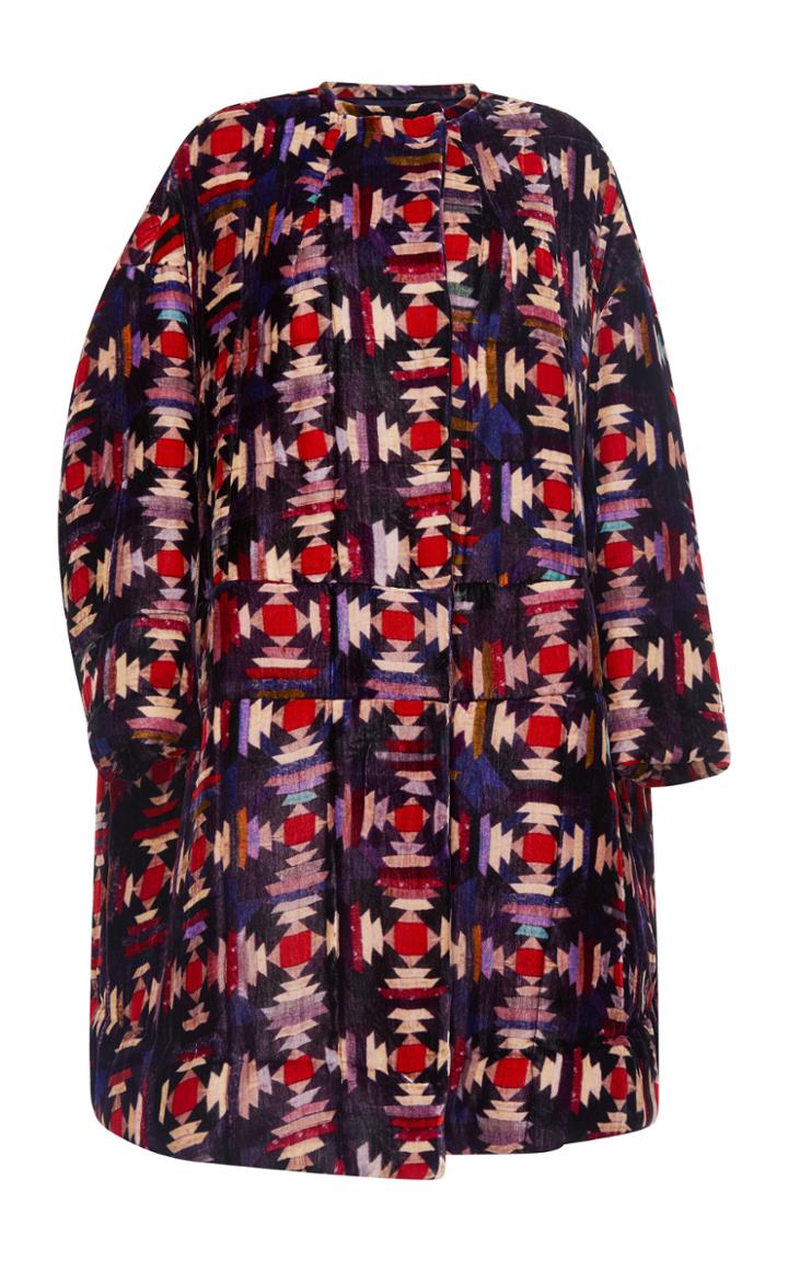 Isabel Marant Tao Quilted Velvet Coat
