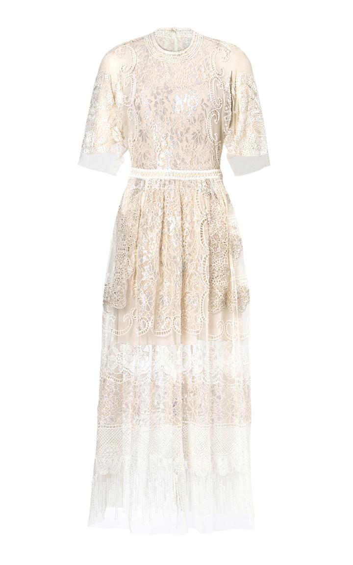 Moda Operandi Biyan Grachita Embroidered Tulle Dress