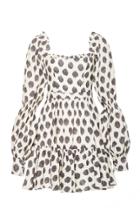 Moda Operandi Andres Otalora Caribea Polka-dot Linen Mini Dress Size: 0