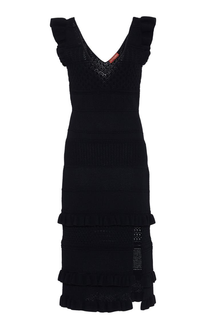 Moda Operandi Altuzarra Coopers Ruffled Knit Midi Dress Size: S