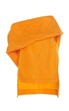 Rosie Assoulin Ruffle Back Silk Top