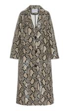 Stand Studio Mollie Coat Faux Patent Snake