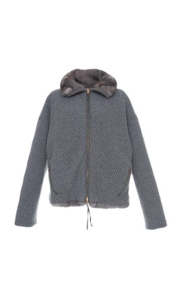 Agnona Reversible Fur Cashmere Jacket
