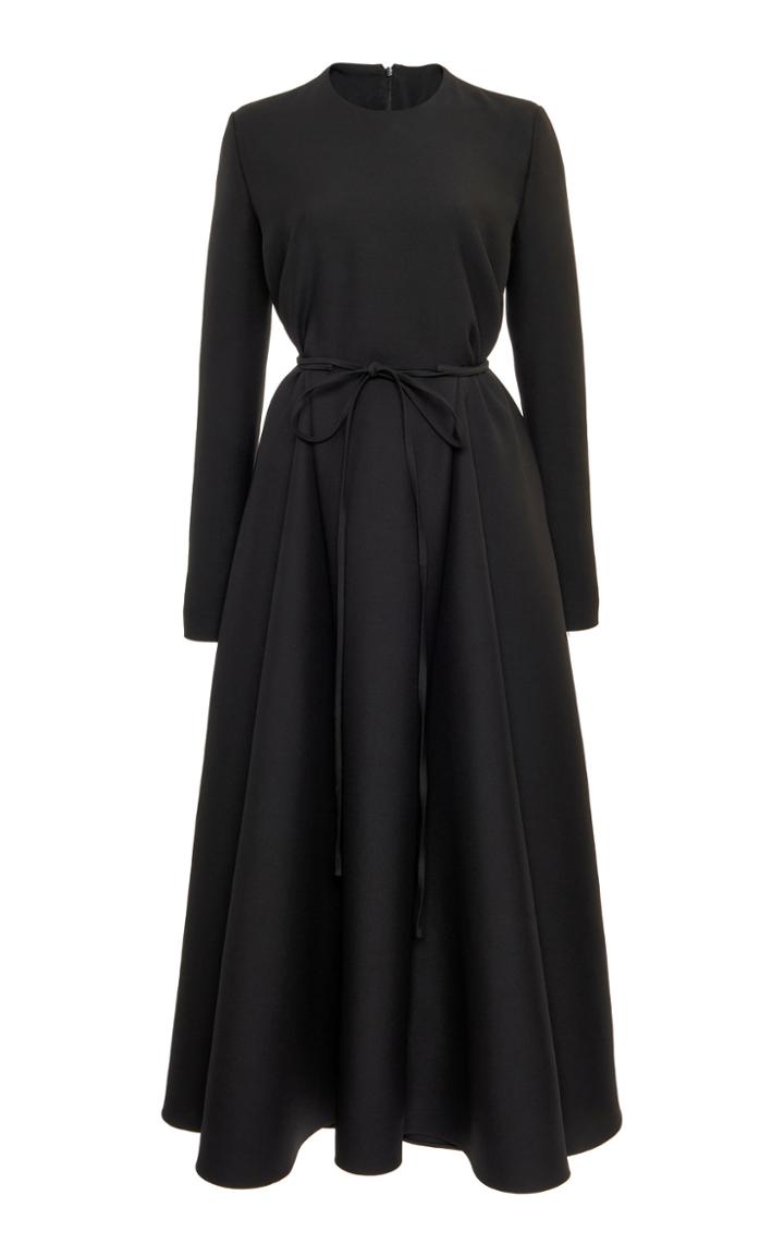 Moda Operandi Valentino Belted Wool-silk Dress