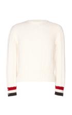 Thom Browne Striped Waffle-knit Merino Wool Sweater