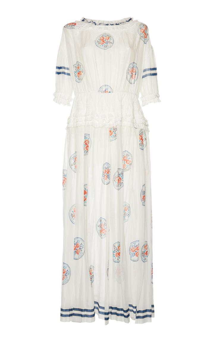 Philosophy Di Lorenzo Serafini Printed Muslin Dress