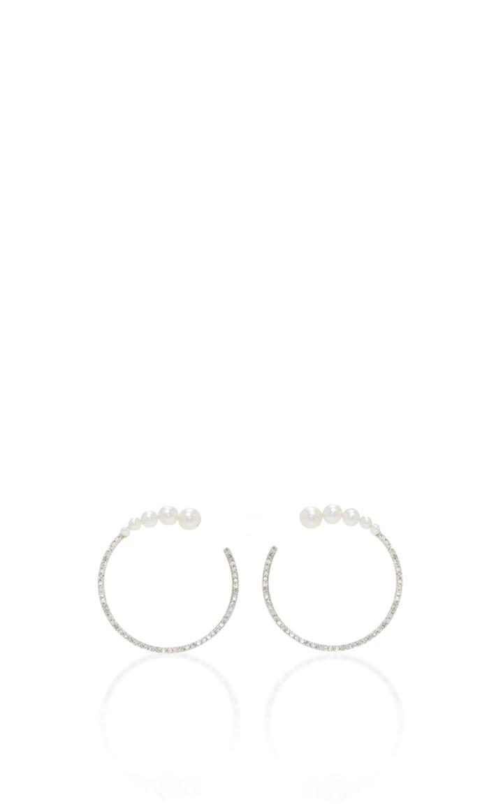 Mateo 14k Gold Pearl And Diamond Earrings