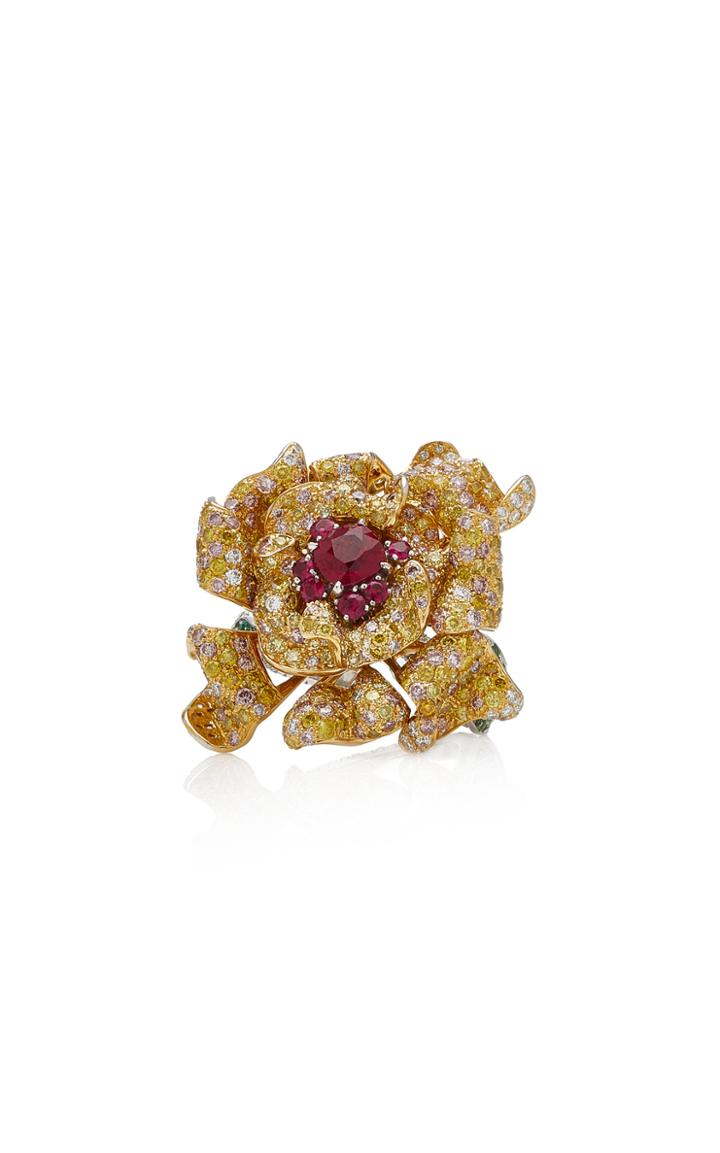 Moda Operandi Anna Hu One Of A Kind Lady Peony Ruby Ring
