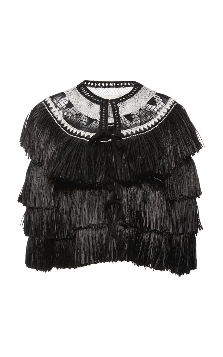 Naeem Khan Fringed Jacket