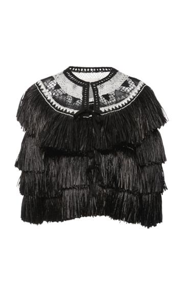 Naeem Khan Fringed Jacket
