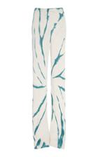 The Elder Statesman Cyclone Tie Dyed Silk Flare Pants