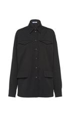 Moda Operandi Prada Virgin Wool Button-down Shirt