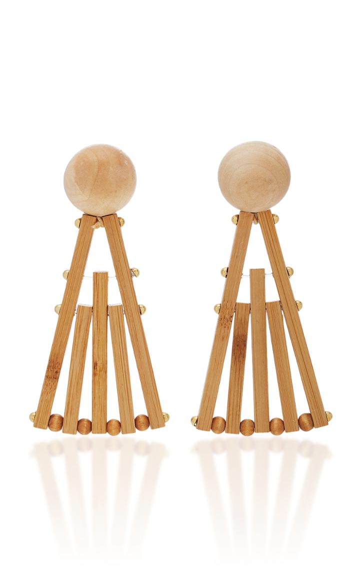 Cult Gaia Fan Natural Earrings