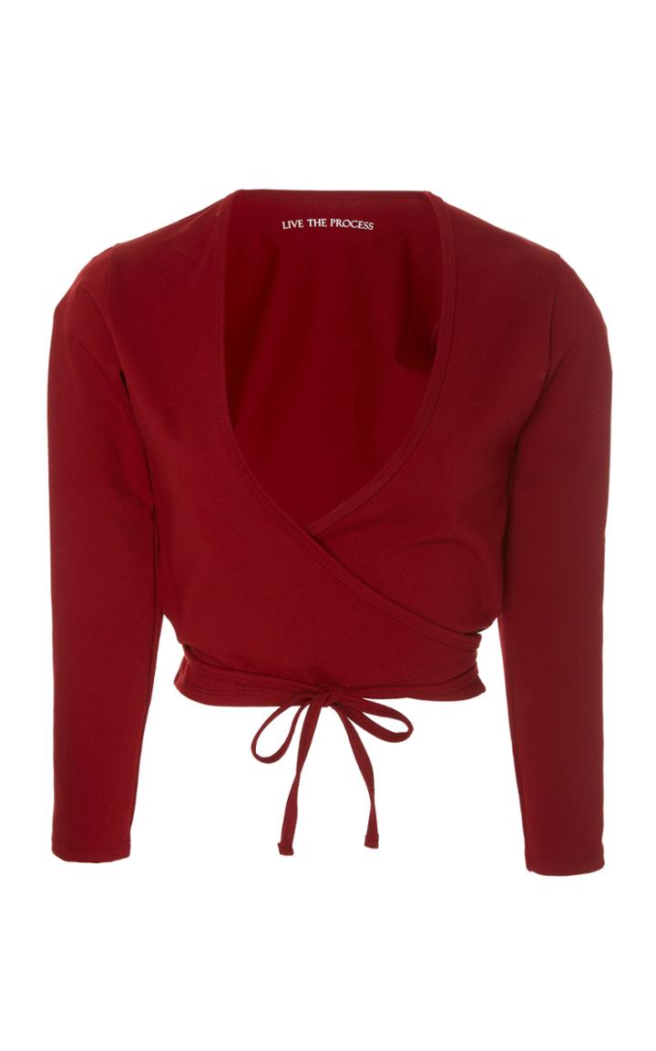Live The Process Zen Wrap Top
