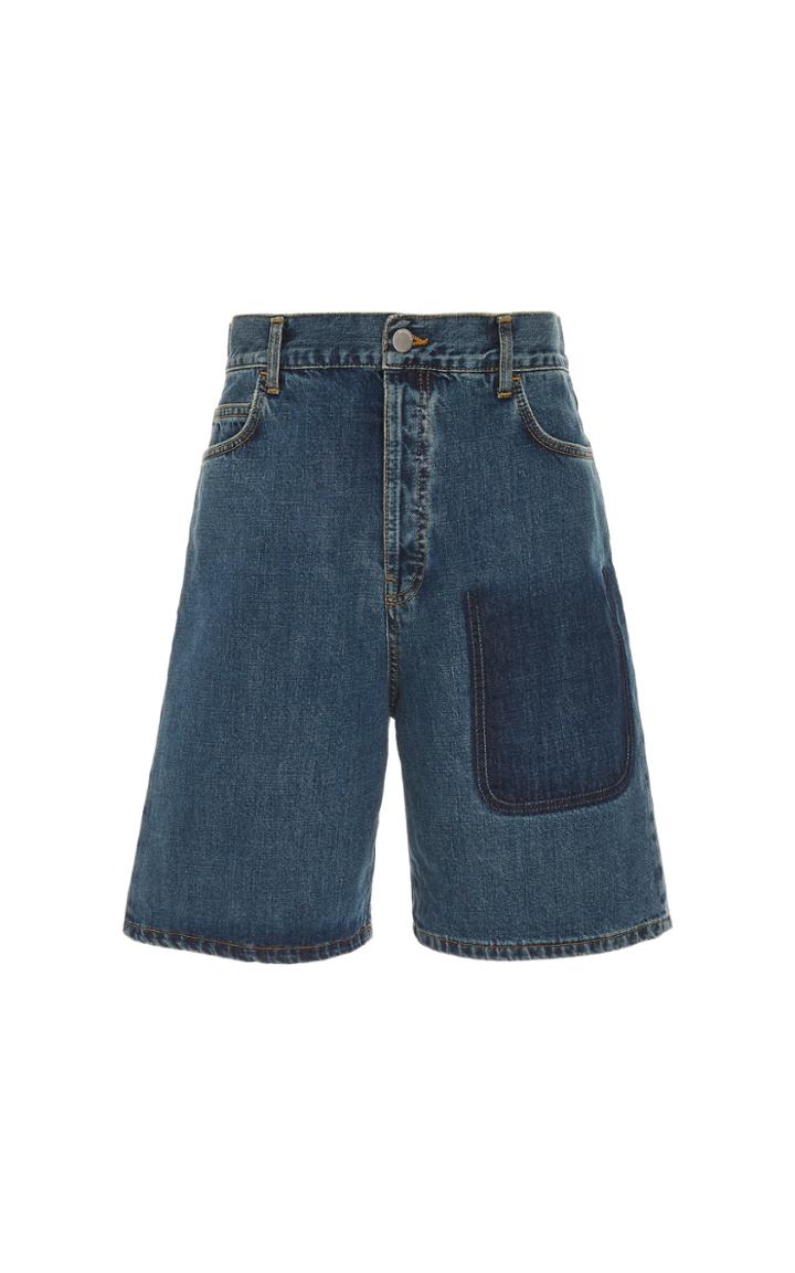 Jw Anderson Two-tone Denim Shorts