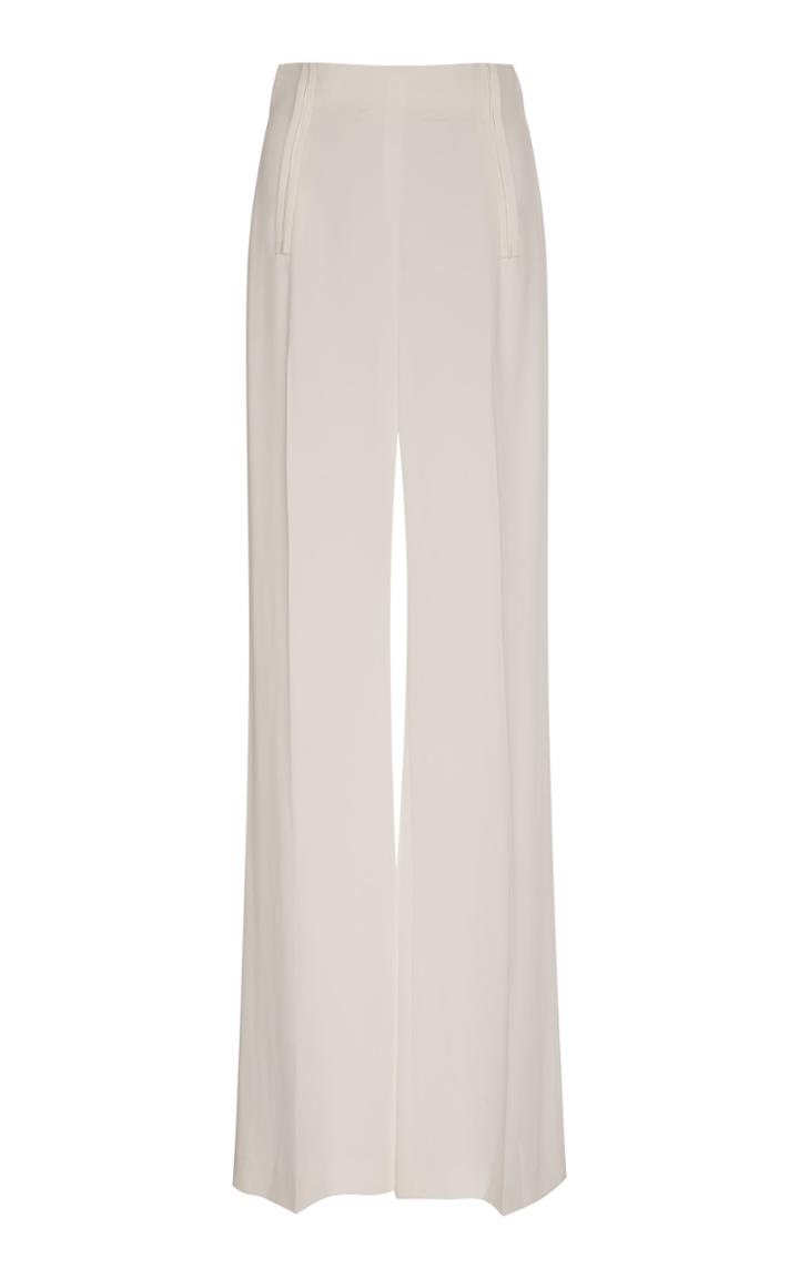 Alberta Ferretti Satin-effect Wide-leg Pants