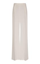 Alberta Ferretti Satin-effect Wide-leg Pants