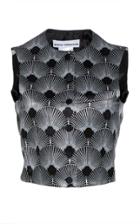 Paco Rabanne Printed Duchesse Satin Vest