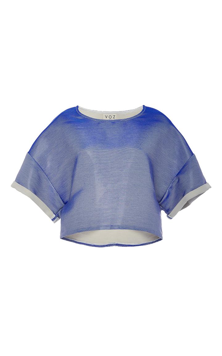 Voz Poly & Plastic Blend Structured Sweatshirt