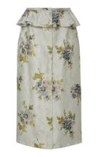 Brock Collection Sylvi Floral-print Silk-jacquard Peplum Skirt