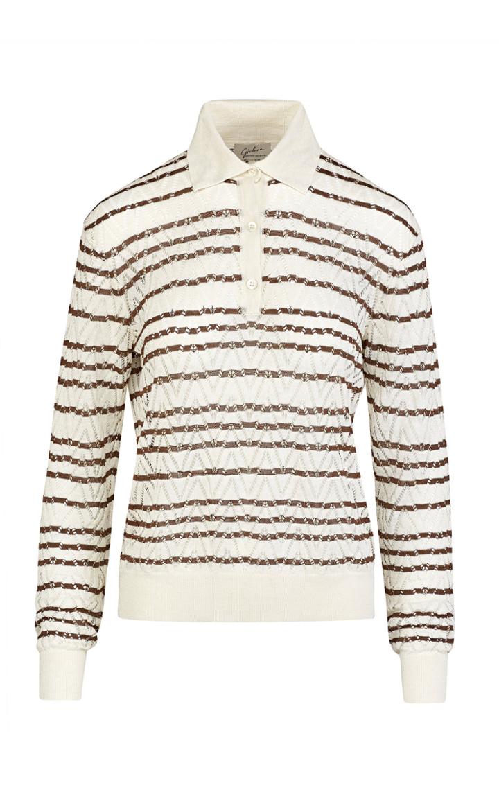 Giuliva Heritage Collection Emera Open Knit Linen Sweater