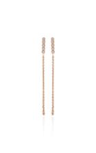 Sophie Ratner 14k Rose Gold Diamond Chain Earrings