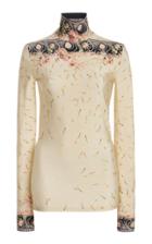 Moda Operandi Paco Rabanne Printed Jersey Turtleneck Top