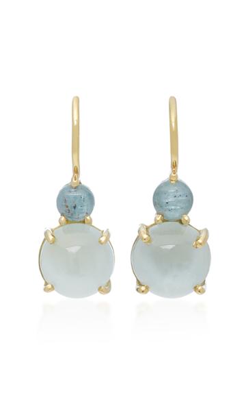 Daria De Koning Dagny Tiny Two Stones 18k Gold Earrings