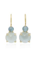Daria De Koning Dagny Tiny Two Stones 18k Gold Earrings