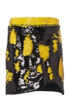 Ganni Two-tone Sequined Mini Skirt