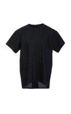 Lee Mathews Andre Stripe Ponti Short Sleeve Top