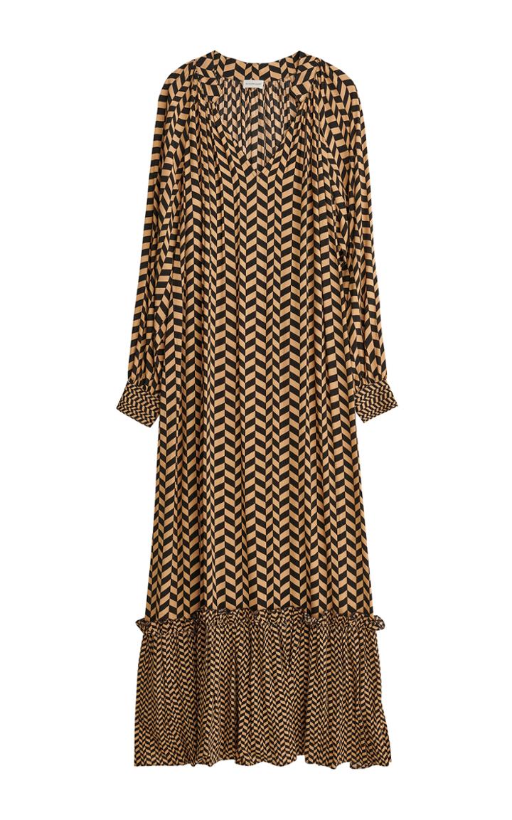 Moda Operandi By Malene Birger Rosalin Printed Crepe Maxi Dress