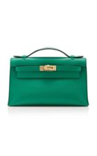 Herms Vintage By Heritage Auctions Herms Vert Vertigo Swift Leather Kelly Pochette