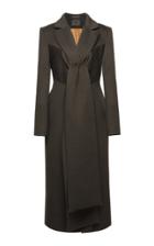 Lake Studio Scarf Tie Wool Coat