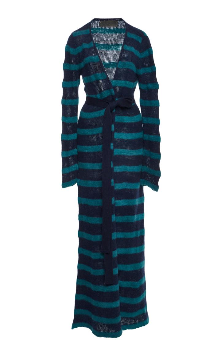 The Elder Statesman M'o Exclusive Mr. Simple Long Knit Cardigan