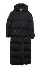 Prada Hooded Quilted Shell Down Coat
