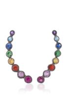 She Bee Rhodium-plated Sapphire Earrings