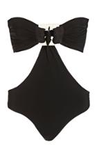 Johanna Ortiz Black Goddess Strapless Swimsuit