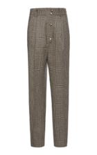 Etro Check Wool-blend Cropped Pants