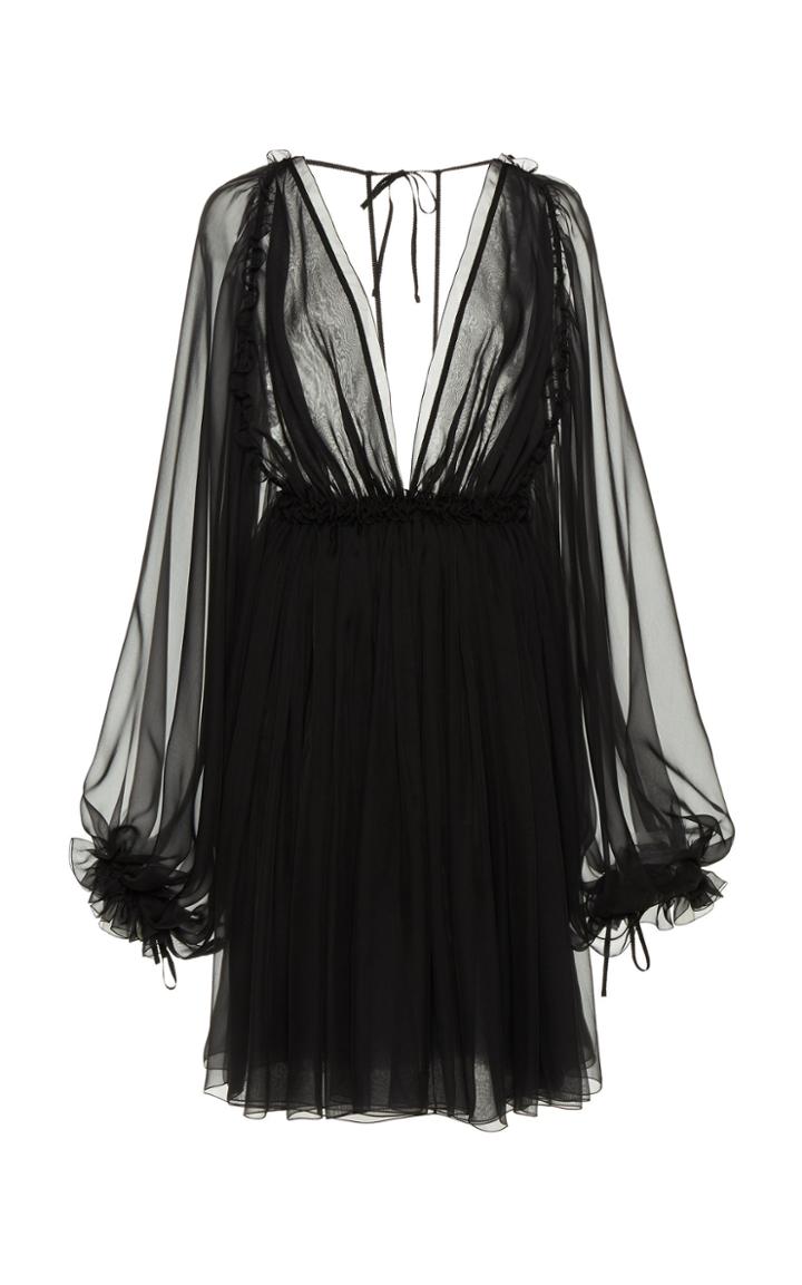 Moda Operandi Maison Rabih Kayrouz Draped Silk-muslin Dress Size: 34