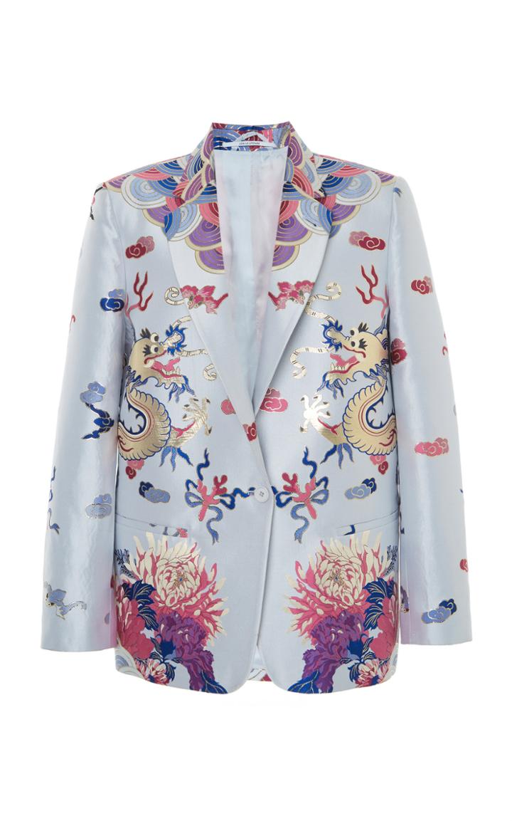 Moda Operandi Attico Dragon Brocade Blazer Size: 38